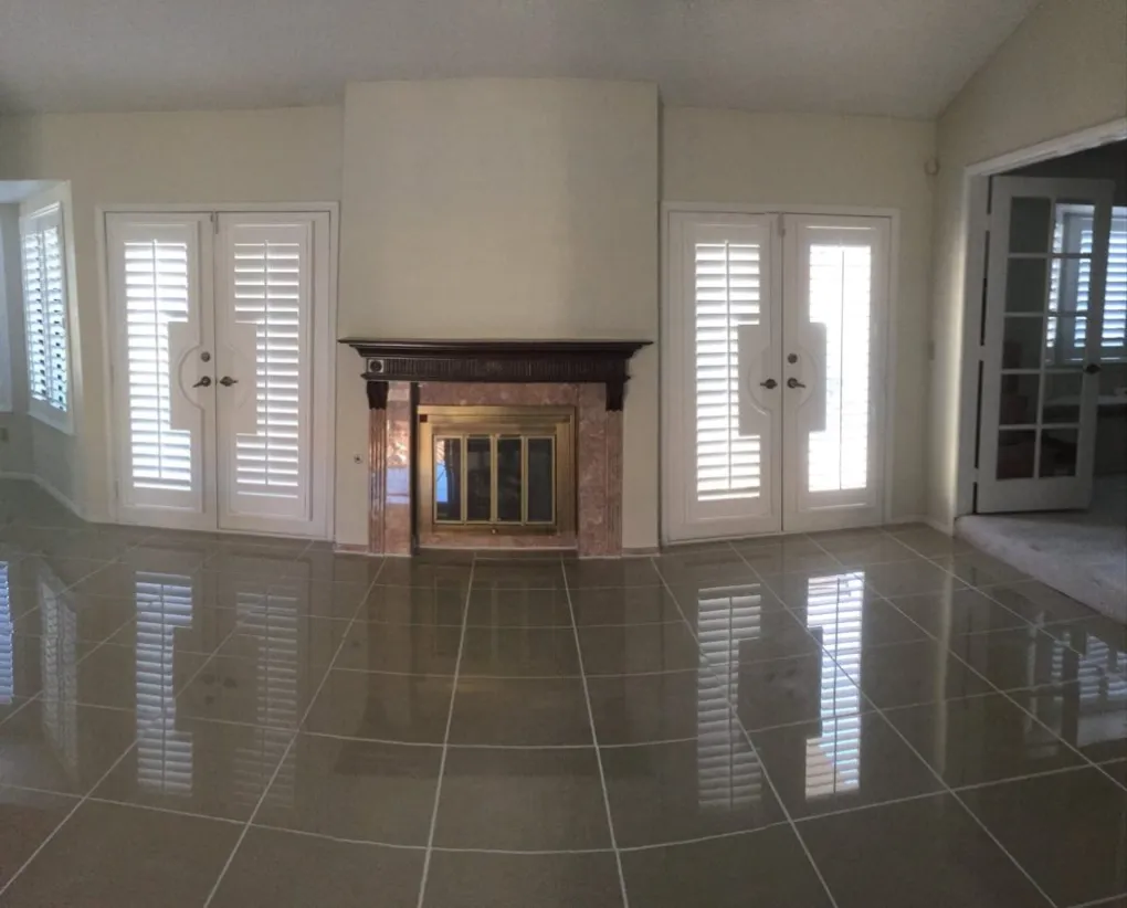 Custom plantation shutters with elegant finish