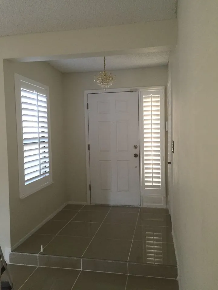Elegant shutters in modern Las Vegas interior